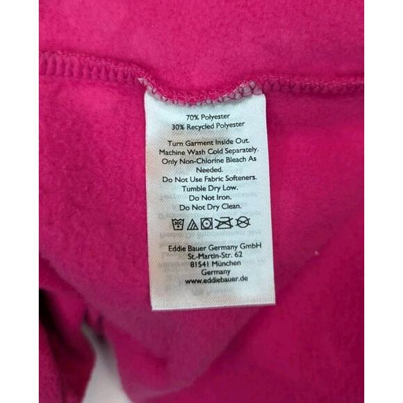 NWT Eddie Bauer Lava Fast Fleece Raglan Sleeve 1/4 Zip Sweatshirt Size S - Picture 7 of 7